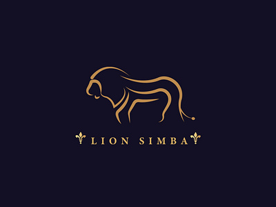 Lion Simba @illustrator branding design icon illustration logo vector