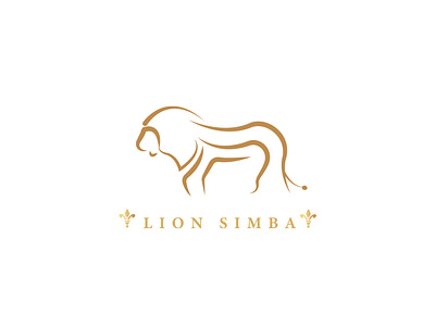Lion Simba @illustrator branding design icon illustration logo typography ui ux vector