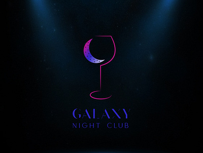 Galaxy Night Club @illustrator branding design icon illustration logo typography ui ux vector