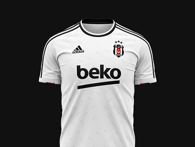 Besiktas 20-21 Jersey White besiktas blackandwhite branding design football jersey jersey design soccer turkey uniform uniforms