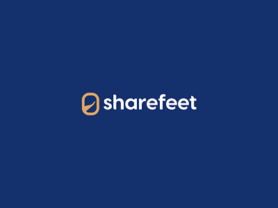 Sharefeet Logo branding design feet logo share