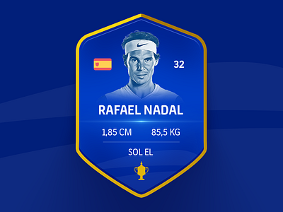 Rafael Nadal Card Design