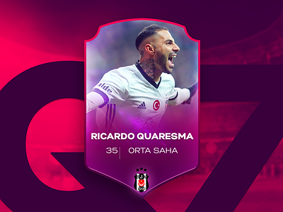 Ricardo Quaresma besiktas card design football player quaresma soccer