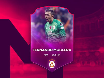 Fernando Muslera card design football galatasaray goalkeeper muslera soccer