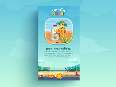 Hayatla Kesfet app design illustration mobile app mobile app design typography ui ux vector