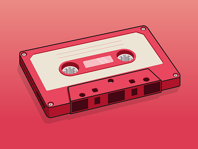 Cassette Illustration by dawohx on Dribbble