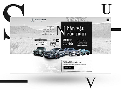 Mercedes-Benz - Landing page concept animation interaction ui ux web