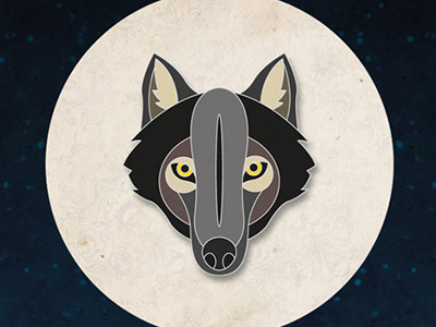 Wolf Pin Badge badge pin wolf