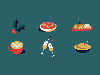 Christmas food christmas food illustration noel winter