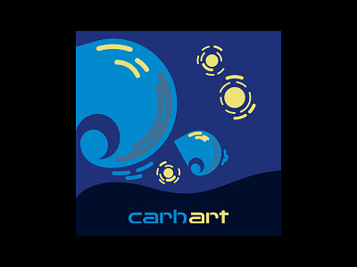 Carh-art art brand carhartt clothes painting starry night van gogh