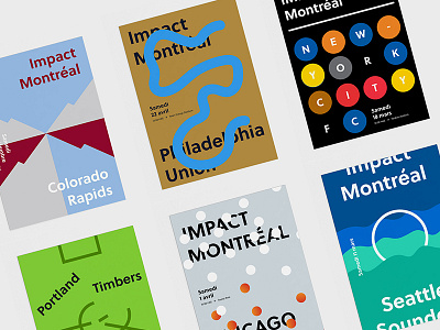 Montreal Impact football game identity impact minimalist mls montreal poster soccer