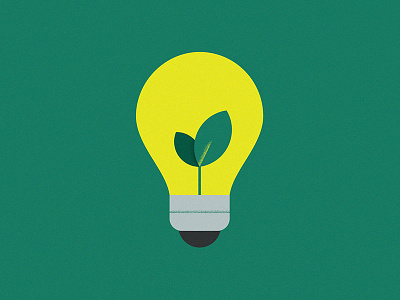 Green light earth green illustration light minimalist plant