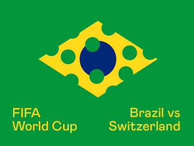 Brazil vs Switzerland brazil fifa football poster russia soccer swiss switzerland world cup