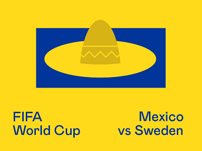 Mexico vs Sweden fifa football ikea mexico minimalist poster russia russia world cup soccer sweden world cup