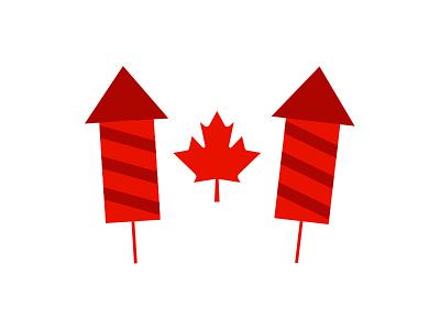 Happy Canada day! canada canada day celebration leaf party rocket