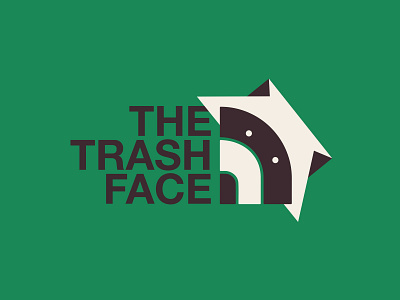 The trash face canada explore illustration logo mountain outdoor raccoon trash winter