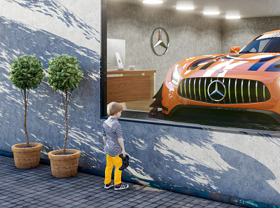 Feeling Inspired? - Mercedes Benz from sketch work to 3D 3d automotive automotive design car cars cinema4d exterior design lumion render rendering
