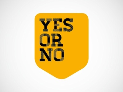 yes or no branding typography