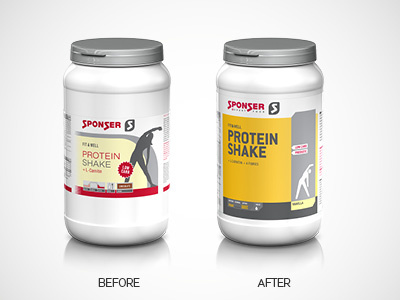 Sponser Packaging Redesign food functional food nutrition packaging redesign rendering