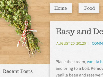 Bide Your Thyme blog cooking wood
