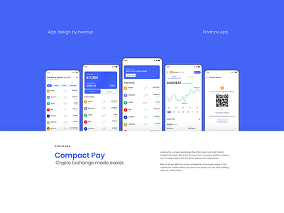 CompactPay- Crypto Marketplace App UI app branding crypto app ui crypto marketplace ui crypto mobile ui design graphic design hexaup mobile app ui ui ux