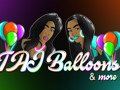 Taj balloons balloons birthday decoration event eventplanner kids logo logodesign logodesigner logos party