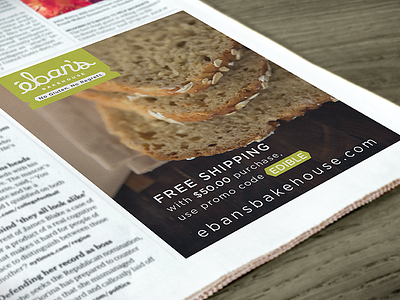 Eban's Bakehouse Publication Ad