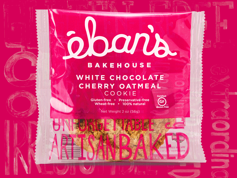 Ebans Bakehouse Single Cookies Packaging