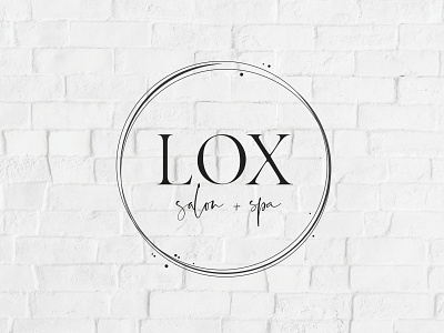 Lox Salon + Spa branding consumer logo logodesign ohio state typography