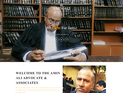 Advocate Amin Ali advocate landing page law lawyer