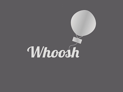 Whoosh Hot Air Balloon design illustration logo