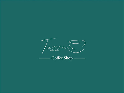 Tazza Coffee Shop Logo design icon logo minimal