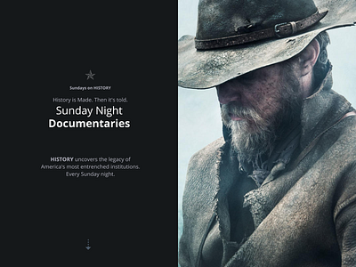 Sunday Night Documentaries design typography ui