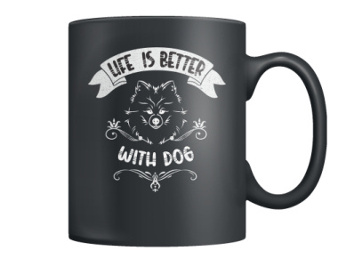 Fife is better with dog mug design. beautiful dog t shirt branding design design dog dog lover illustration logo product design product packaging design ui