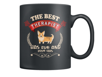 The best therapist dog, Dog lover t shirt. beautiful dog t shirt branding design design dog dog lover illustration logo product design product packaging design ui