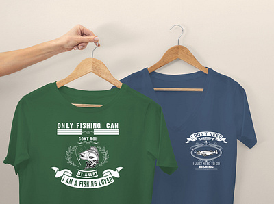 Only fishing can control my angry, I am a fishing lover. branding branding design design dog fish illustration logo pond product design product packaging design vector