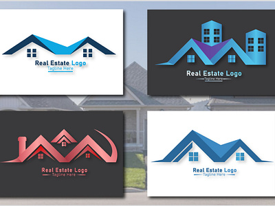 Real Estate Logo Design branding branding design building design illustration logo product design product packaging design real estate vector