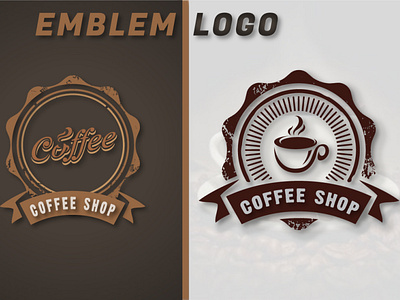 Coffee shop logo,