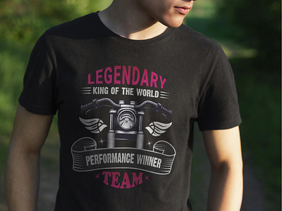 Legendary t shirt design, motorcycle t shirt