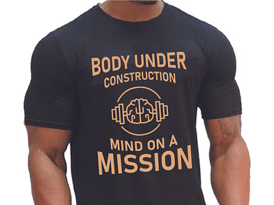 Body builder t shirt design