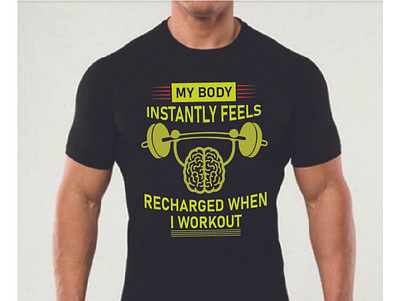 Fitness t shirt design art branding branding design design fitness graphic design gym illustration vector