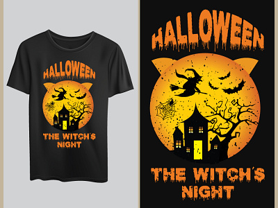 Halloween The witch's night designvector event fastibal halloween t shirt trendy