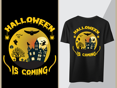 Halloween is coming designvector halooween t shirt
