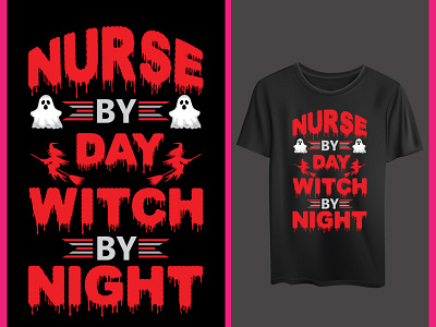 Halloween nurse designt shirt hallowen nurse vector