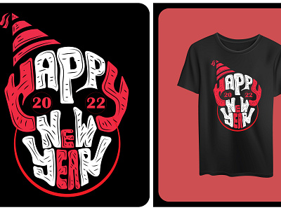 Happy New Year T shirt Design art design happy new t shirt vector year