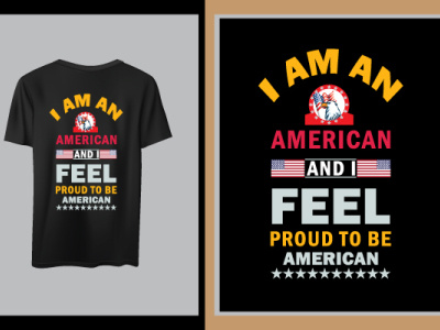 I am an american american art designvector t shirt usa