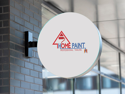 Home paint logo art design logo paint vector