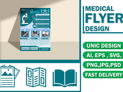 Medical flyer design art branding design flyer graphic design medical print