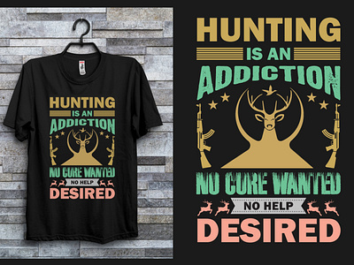 Hunting T- shirt design hunting print t shirt template