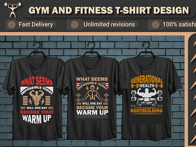 Gym and Fitness T shirt art design fitness gym t shirt